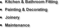 Kitchen and Bathroom Fitting